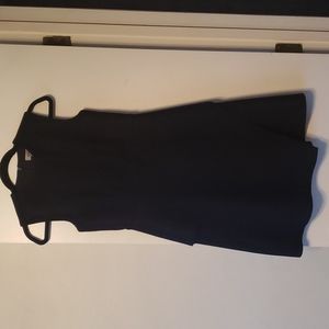 Sportmax black wool felt A line dress